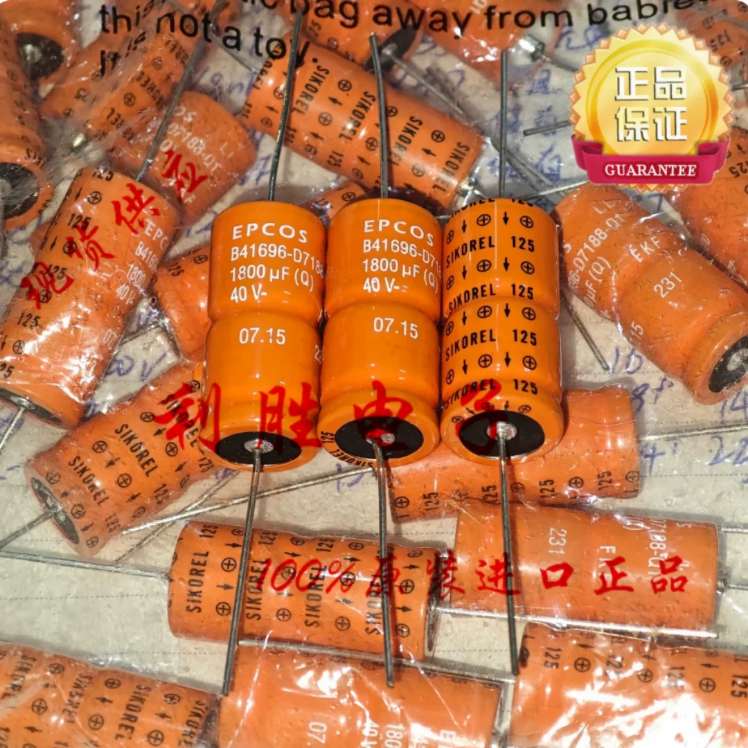 1800UF 40V Siemens EPCOS axial capacitor 40V1800UF 16*35.5 LL