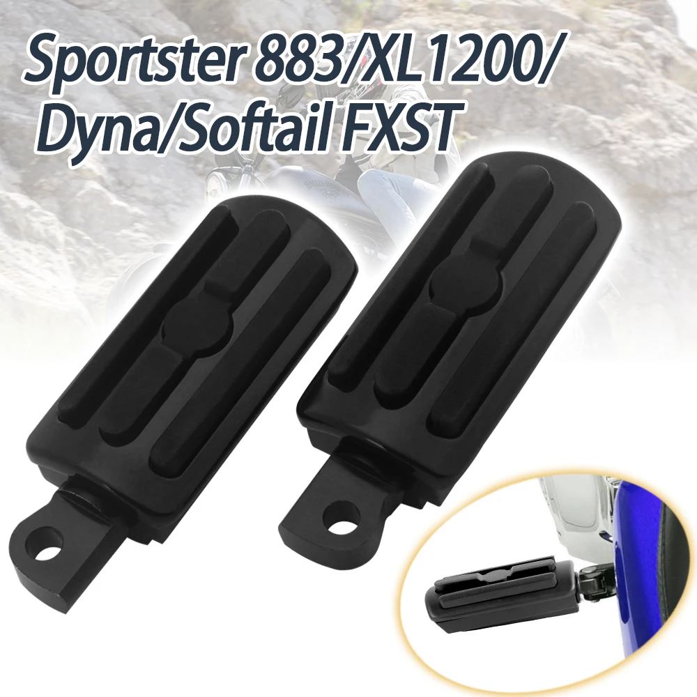 

Motorcycle Foot Pegs Male Mount Front Rear Footrest Pedal For Harley Sportster Iron 883 Touring Road King Dyna Softail Fatboy