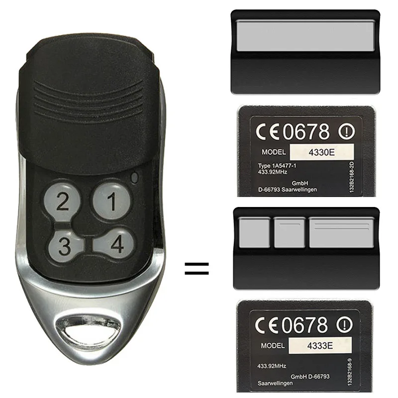 20PCS LiftMaster Chamberlain PROFESSIONAL 4333E 4330E 4410 Garage Electric Door Controls Garage Remote Control Command 433MHz