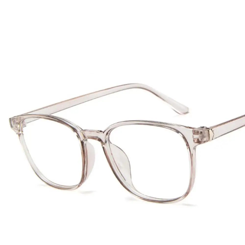 Monture de lunettes rétro pour hommes et femmes, lunettes d'ordinateur, anti-lumière bleue, transparente, rose, plastique, mode, 1/2 pièces