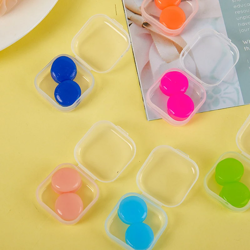 2pcs Silicone Ear Plug Reusable Silicone Wax Earplugs Swimming Moldable Earplugs Noise Reduction Cancelling Sleeping Protection