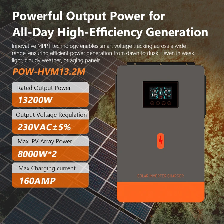 PowMr EU 13.2KW 220Vac Max. PV 8000W*2 MPPT All In One Solar Inverter For Energy Storage Solar System