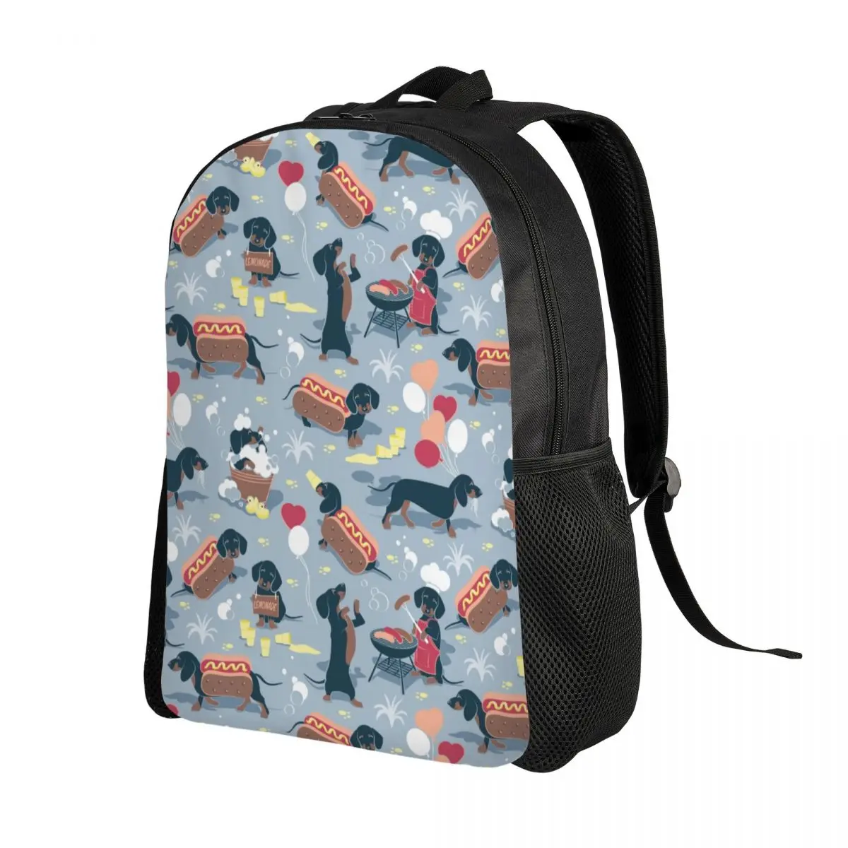 Customized Dachshund Dogs Backpacks for Women Men Water Resistant School College Sausage Wiener Badger Bag Printing Bookbag