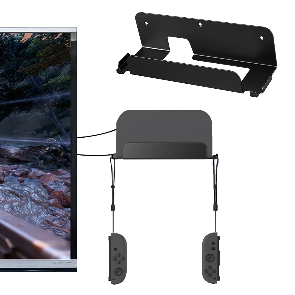 Soporte de consola montado en la pared para Switch 2, estante de almacenamiento para consola de juegos, soporte colgante de pared, accesorios de juego