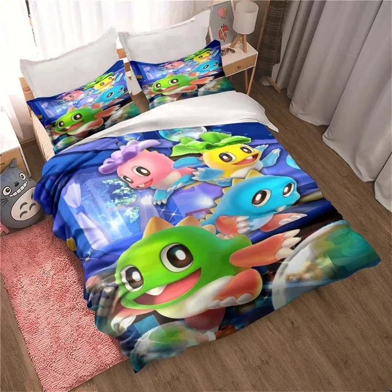 

Cartoon Bubble Bobble Bedding pillowcase quilt cover bedroom home comfort printing large bed bedroom decoration children's gift