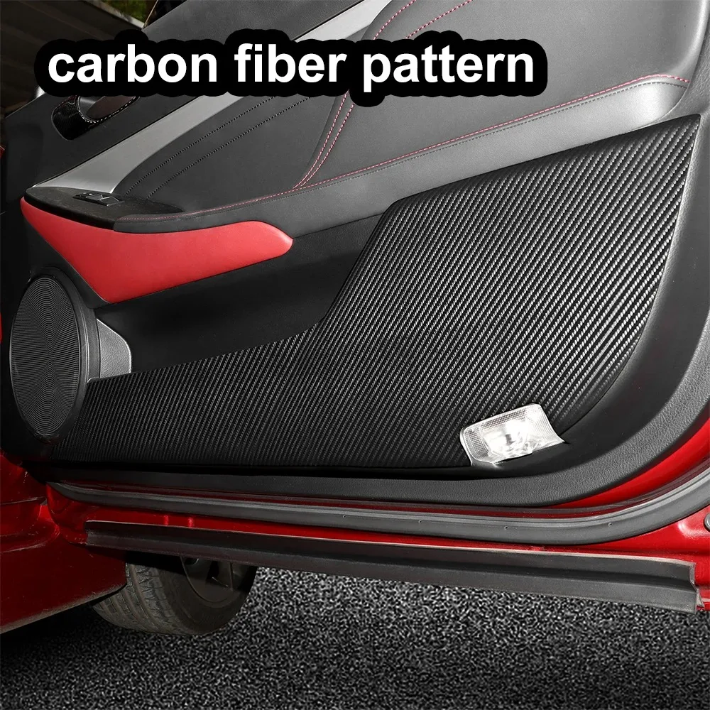 Door Anti-kick Sticker Sunshade Dashmat Flannel Carpet For Lexus RC300 RC350 RC200T 2015 2016 2017 2018 2019 2020 2021 2022 2023
