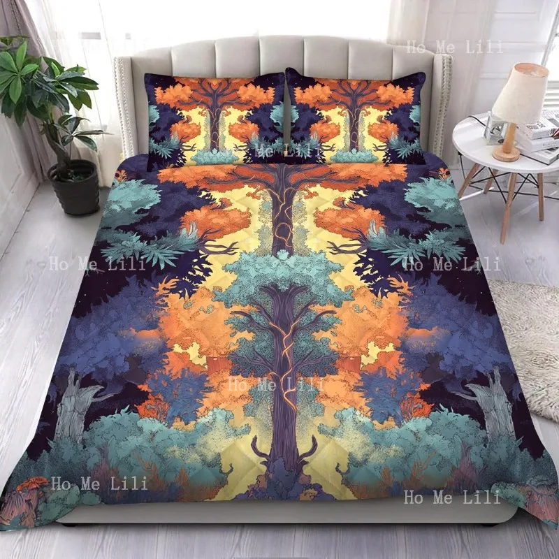 

Forests Duvet Sets By Symphique Team Bedding 3pcsForests Set Quilt Microfiber Polyester Comforter Cover With 2 Pillow Case