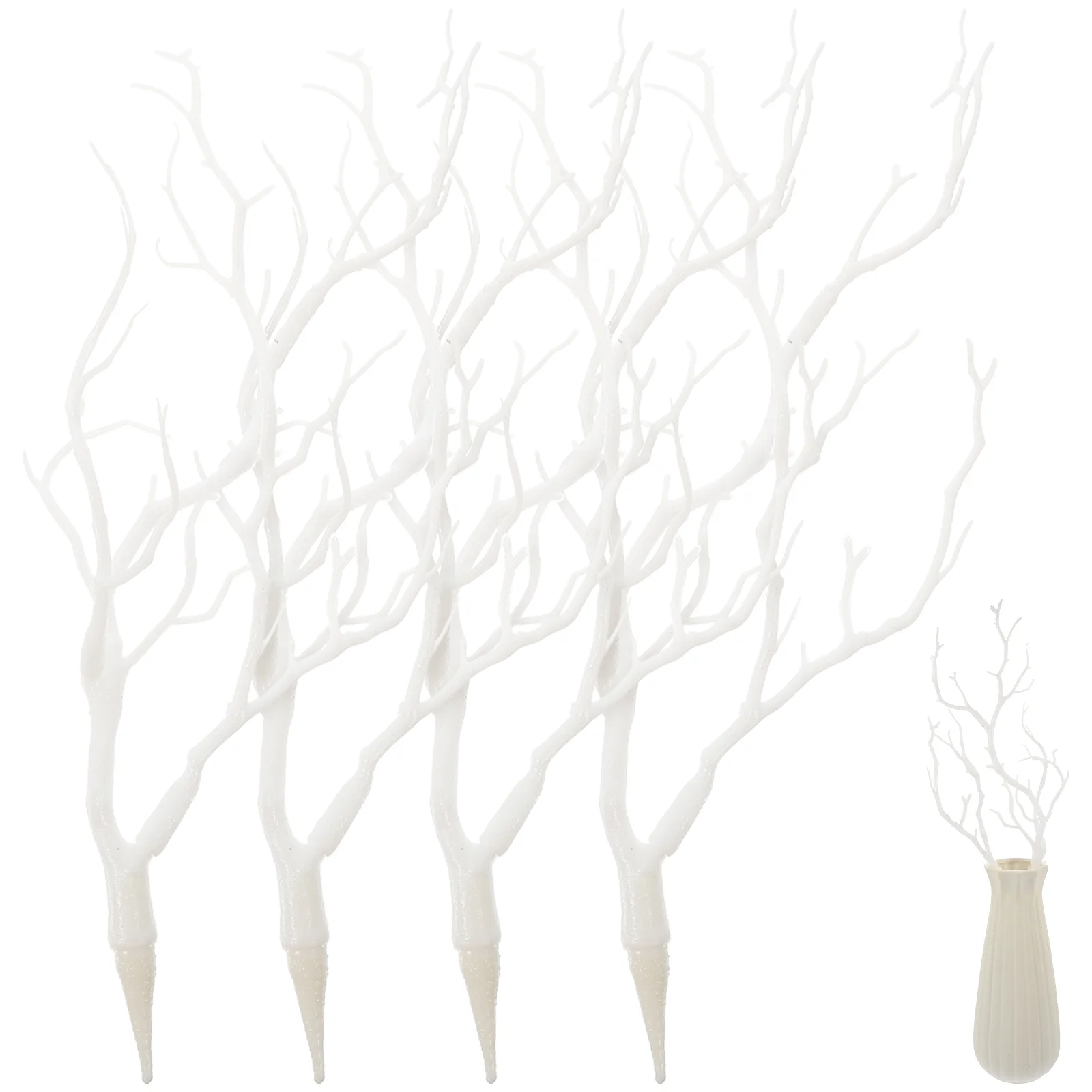 

4 Pcs Halloween Decoration Tree Branch Artificial Antler Decorative Plant Twigs Branches Willow DIY Creative Plastic