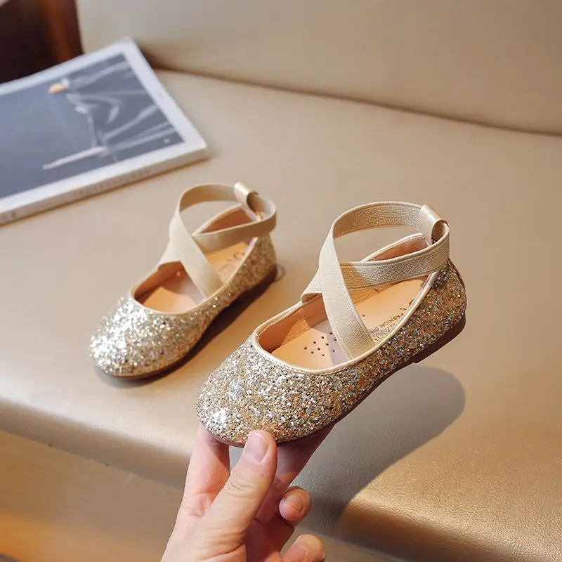 2026 Spring Autumn Girls Soft Sole Leather Shoes Comfortable Kids Performance Shoes for Children's Everyday Wear