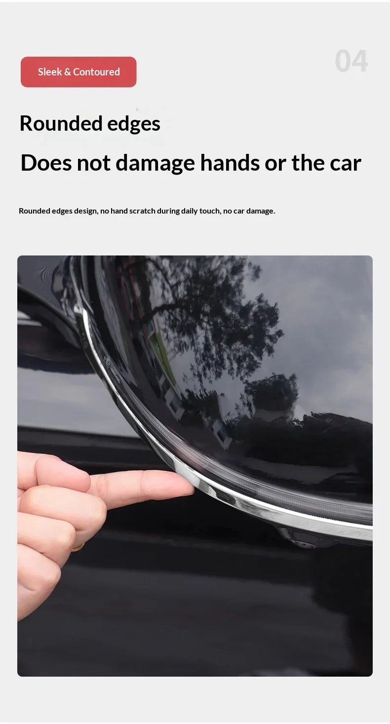 Car Styling Rearview Mirror Cap Cover Sticker Trim Anti-collision Strips For Mercedes Benz E C GLC E300L GLC300L C260L S450L