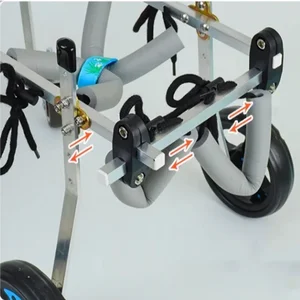 كرسي متحرك للكلب كامل الوقوف 4 عجلات صغيرة / متوسطة عربة أطفال للحيوانات الأليفة خفيفة الوزن معدنية مساعدة إعادة التأهيل للمعاقين عربة أطفال أفضل 8 مبيعات عربة للكلاب المعاقة - رقم 6