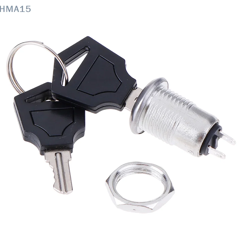 1pc 12mm Mini Key Switch ON/OFF Lock Switch KS-02 KS02 Electronic Switch 3A 250V