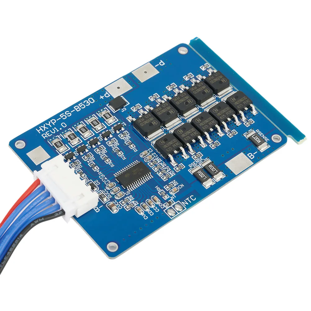 

PCB Board With Cable Sophisticated 5S 18V 21V 30A Battery Charging Protection Circuit Board for Power Tool Batteries