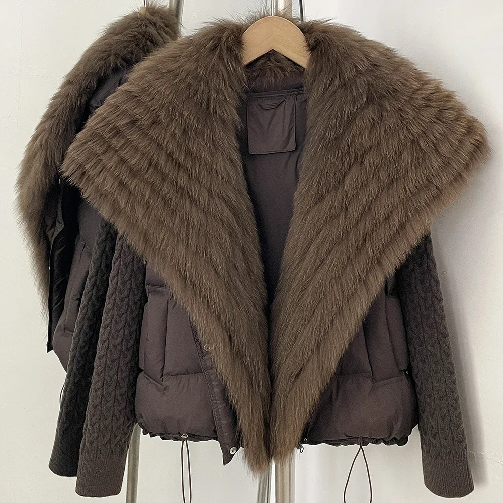 OFTBUY 2026 Damen Neue Winterkleidung Echter Fuchspelzkragen Kurze Warme Daunenjacke Entendaunenjacke Modische Damenoberbekleidung – Detail 8