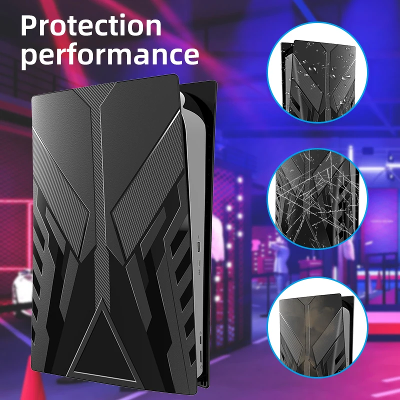 Heystop novo design placa de substituição para ps5 acessórios playstation5 console capa protetora placa frontal para ps5