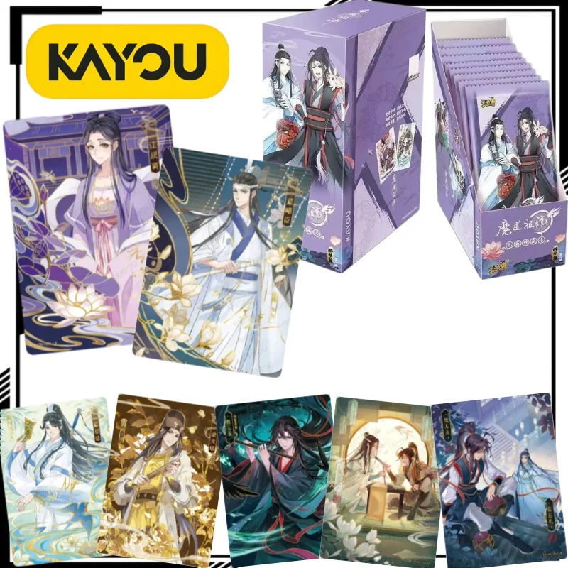 Tarjetas Coleccionables Oficiales de KAYOU del Gran Maestro de la Cultivación Demoníaca, Tarjetas de Wei Wuxian, Mercancía de Anime, Regalo Navideño