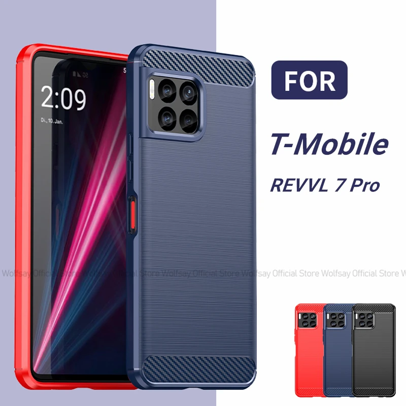 Dla T-Mobile REVVL 7 Pro Etui T-Mobile REVVL 7 Pro 5G Pokrowiec odporny na wstrząsy Silikonowy pokrowiec ochronny na telefon TPU T-Mobile REVVL 7 Pro