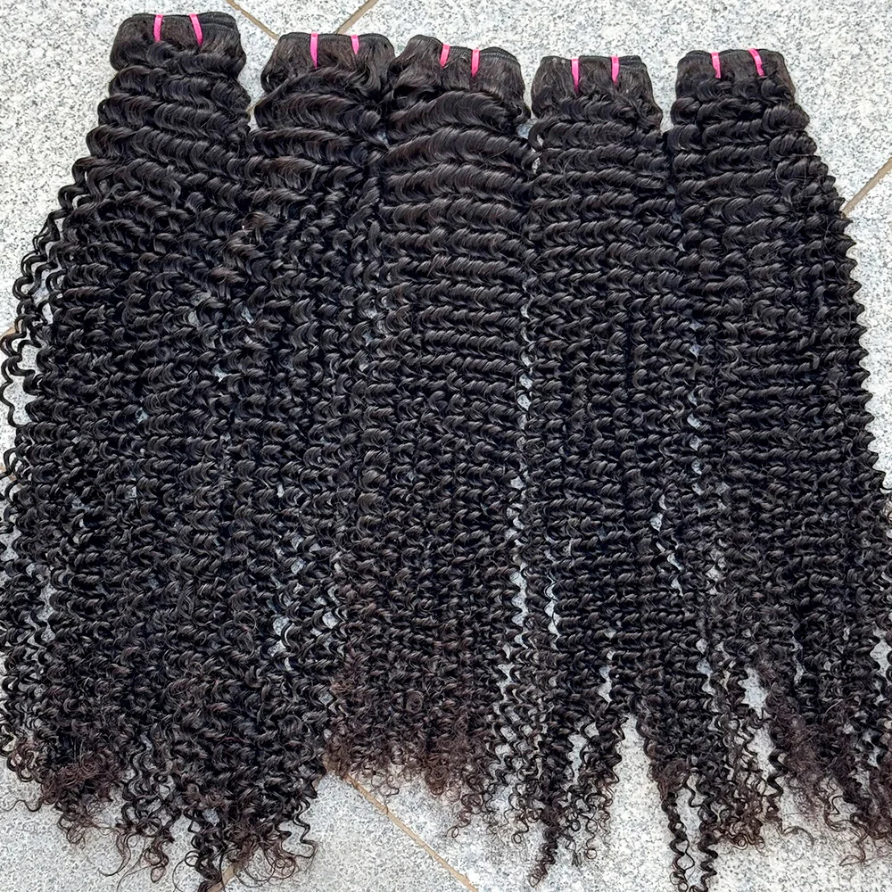 8-30 بوصة غريب مجعد الشعر حزم وصلات شعر جيري مجعد حزم نسج على شكل شعر إنسان حزمة الشعر التمديد 100 جرام/حزمة