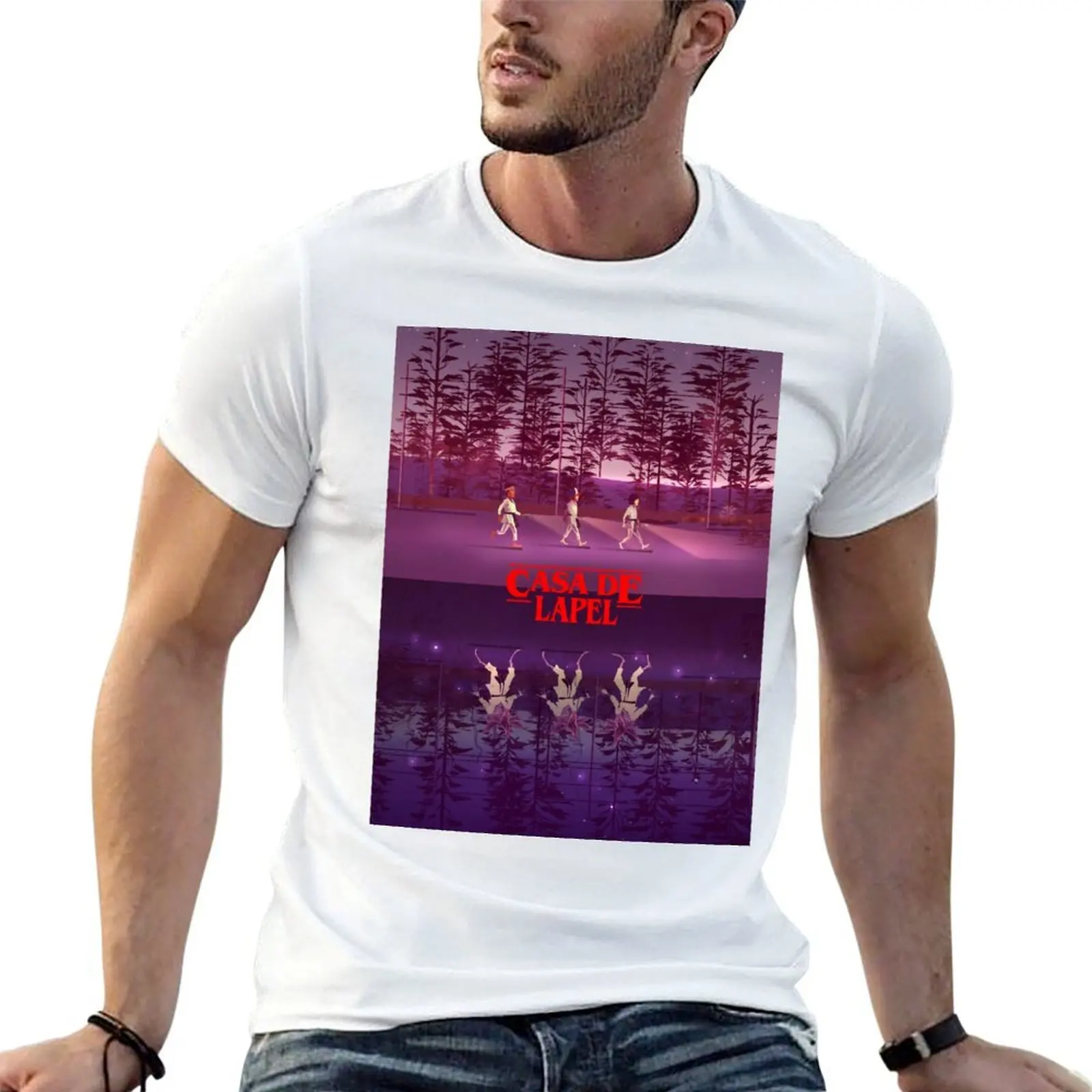 

Casa De Lapel - Stranger T-Shirt man graphic t shirt anime t shirts for man t shirts for man cotton funny T-shirt