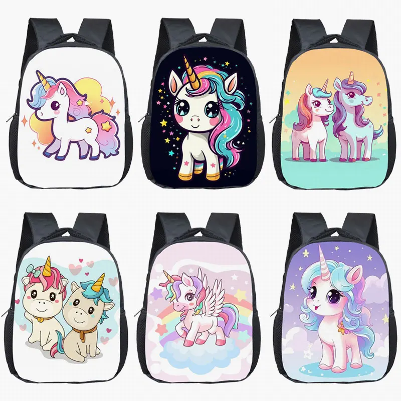 12 inch Kids Unicorn School Bag children kindergarten Backpacks Boys Girls toddler Bags kids diaper Bag Mini Daily Backpack