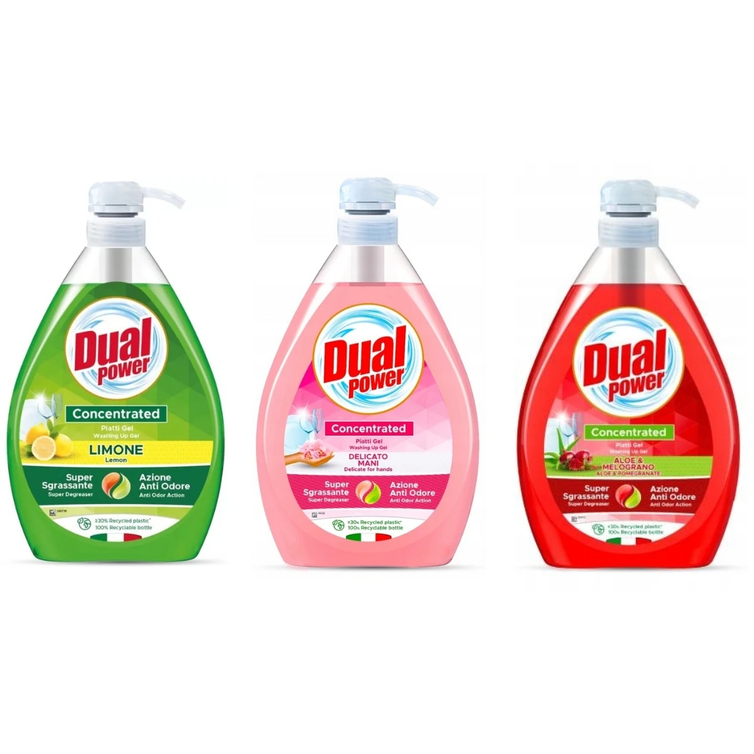 Piatti Gel Aloë & Melograno Delicato Limone 3x1l Schotel Vloeistoffen-Dual Power