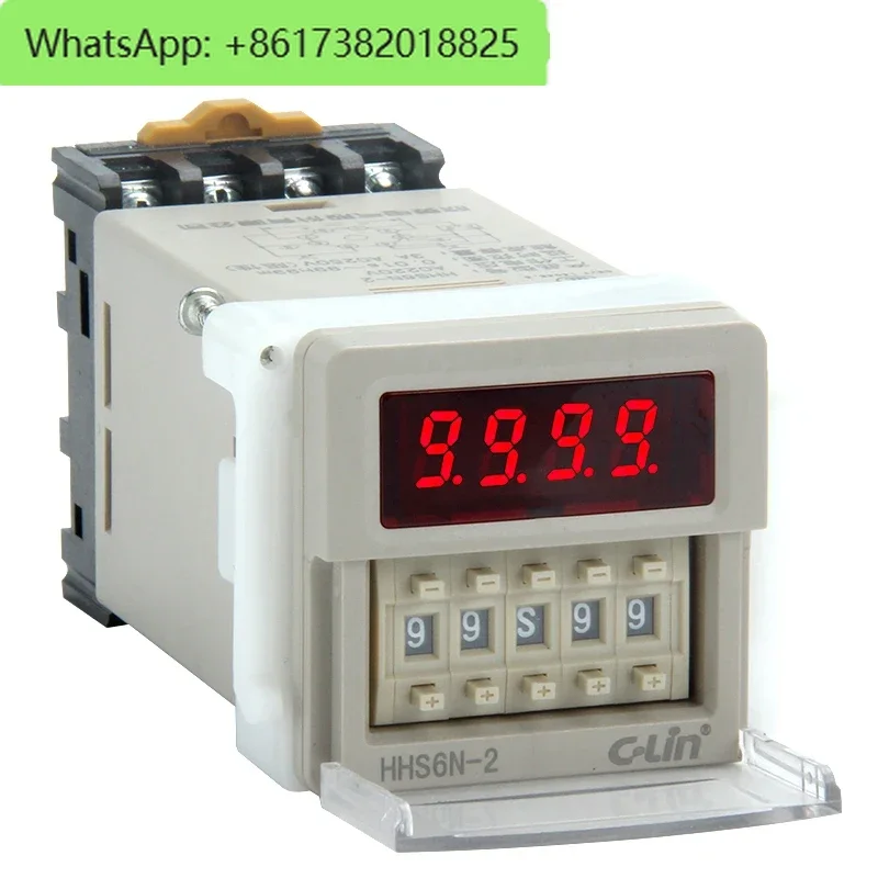 Xinling brand HHS6N-2 digital display delay time relay instant contact instead of HHS6-2 HHS6C-2