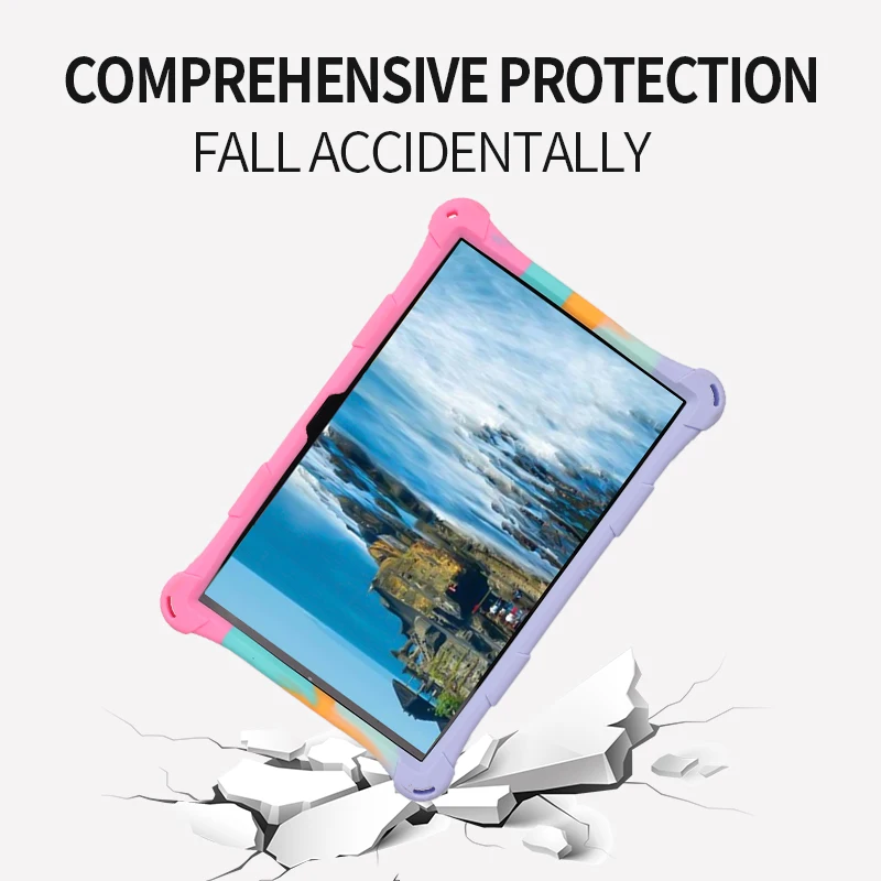 Silicone Cover Case for Teclast T40 5G Stand Thickened Stand Soft Cover for Teclast T40 Plus T40 Pro Tablet PC