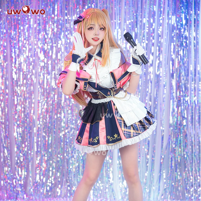 IN STOCK UWOWO Rubyy Hoshinoo Cosplay Cosplay Militaryy Lolita Idoll Stagee Performancee Idoll Masterr Halloween Costumes