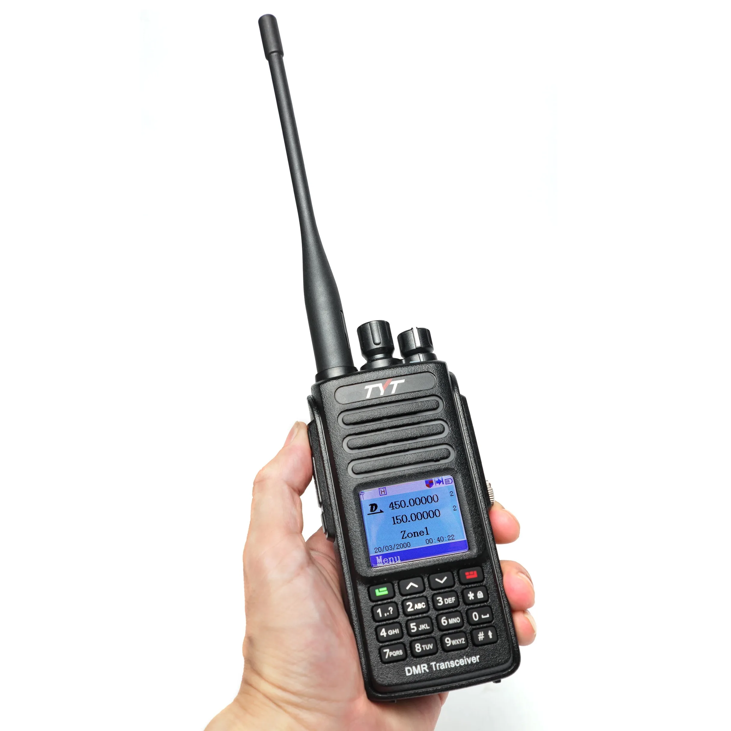 TYT-Walkie Talkie Digital MD-UV390 DMR 5W AES256/128 IP67, resistente al agua, doble ranura de tiempo, Radio bidireccional, TYT, UV390