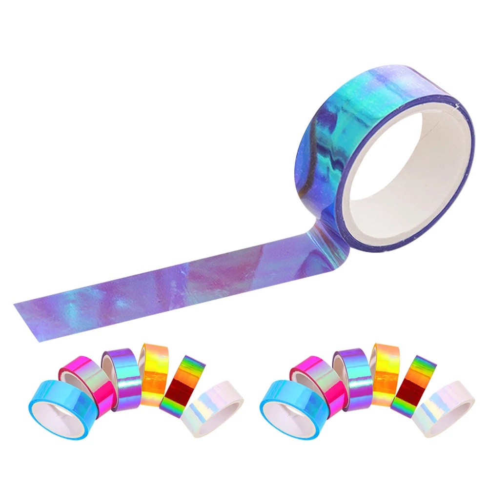 

18pcs Tape Creative Washi Journal Decorative Wide Masking Tape Craft Supplies Adhesive Rainbow Scrapbooking Stickers