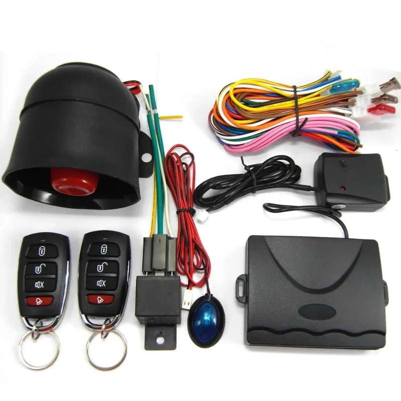 Anti-theft essential Car Security System Alarm Immobiliser Central Locking Shock Sensor With Trunk Release M802-8101