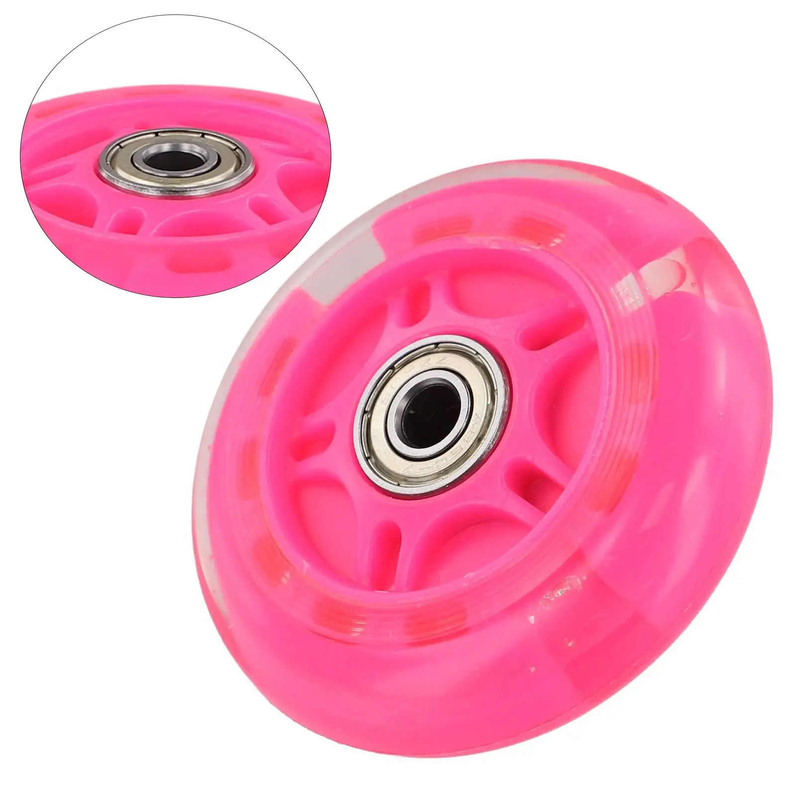 Flash Wheel Mute Wheel Children Scooter Wheel Flashing Lighting Wheel 80MM PU Wheel For Children Mini Scooter Light Kid Car Toy