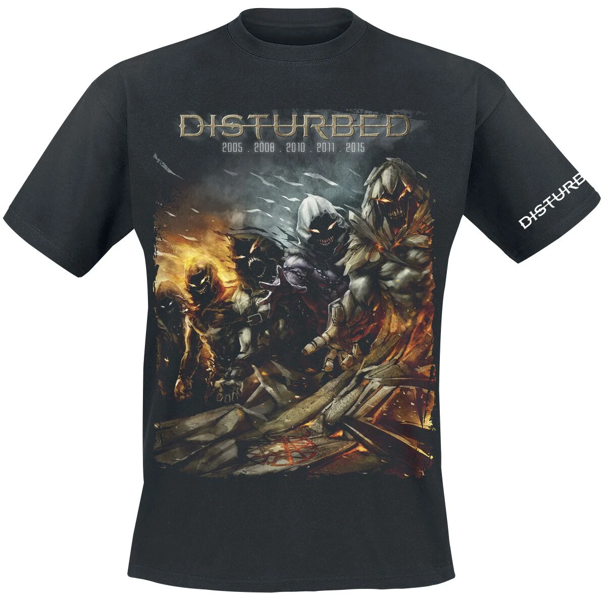 Hot Disturbed Graphic Cotton Band T-shirt Unisex Summer Short Sleeve Fashion Brand Tee Luxury Casual Vintage Tees