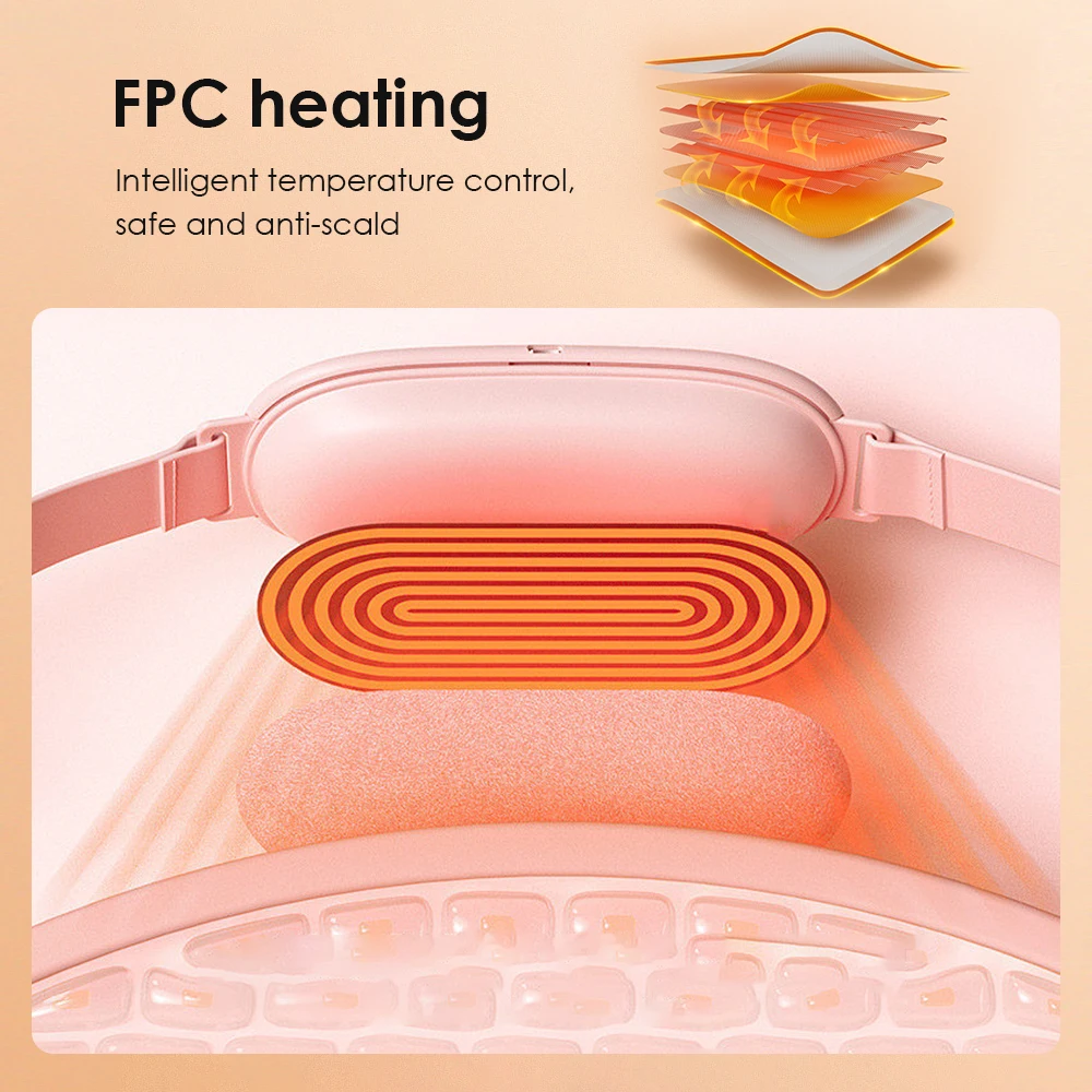 Menstrual Heating Self Massage Belt 2024Uterine Warmer Portable Heating Pad Warming Belt Abdominal Massager Stomach Heating Belt