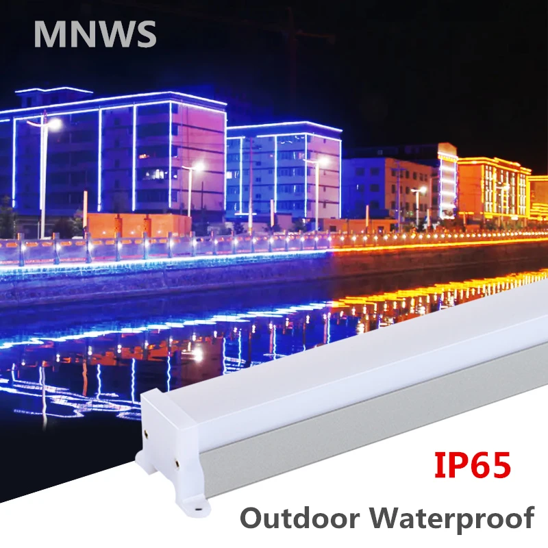 Aluminiowa zewnętrzna wkładka oświetleniowa wodoodporna rurka LED dekoracyjne światła ogrodowa do willi/domku/domek na wsi 50CM DC24V 24W