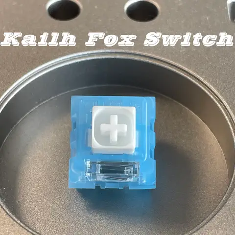 Kailh Box Arctic Fox Switches Clicky Tactile Switch 5 Pin POM Smooth Factory Lubed RGB SMD Custom Mechanical Keyboard Switches