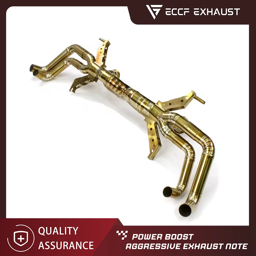

ECCF TItanium Catback Exhaust For Audi R8 v10 X-Pipe High performance supercar exhaust accessories
