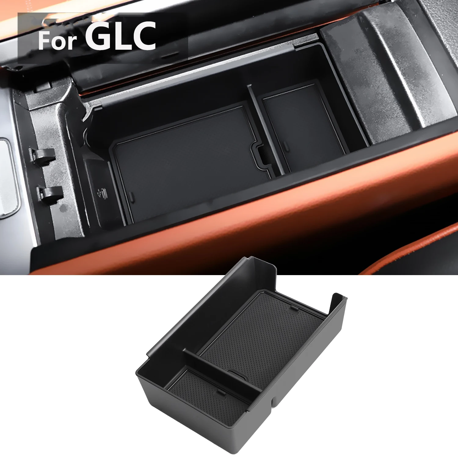 Für Mercedes-Benz GLC 2023 2024 2025X254 Armlehne Lagerung Box Silikon Center Konsole Fach Tasse Halter Änderung zubehör – Detail 7