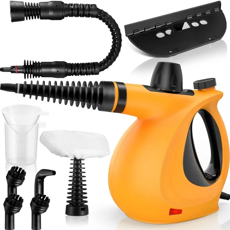 

Handheld Steam Cleaner, Pressurized Multi-Surface Steam Cleaner with 11pcs Accessories, Chemical Free Multi-Purpose Steam Cleane