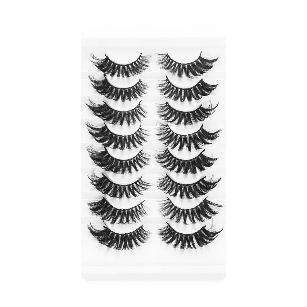 Handmade Efeito Multicamadas Wispies, Fluffy Eye Lash Extensão, cílios postiços grossos, Ferramentas de maquiagem dos olhos, 3D Mink Volume completo, pares