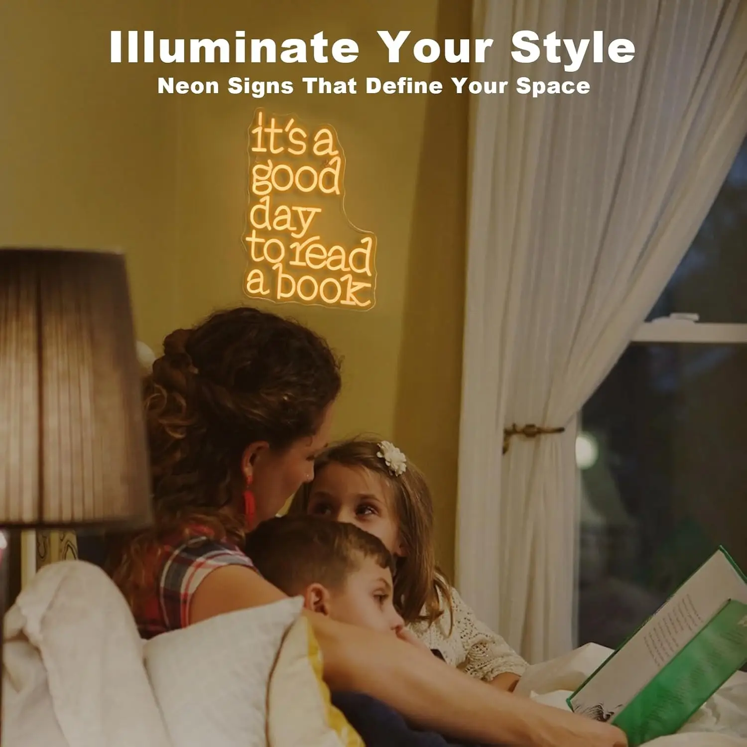 Read Books Neon Signs LED Lights Letter Wall Light Up Sign Room Decoration For Bedroom Library Study Reading Club Dimmable Lamp