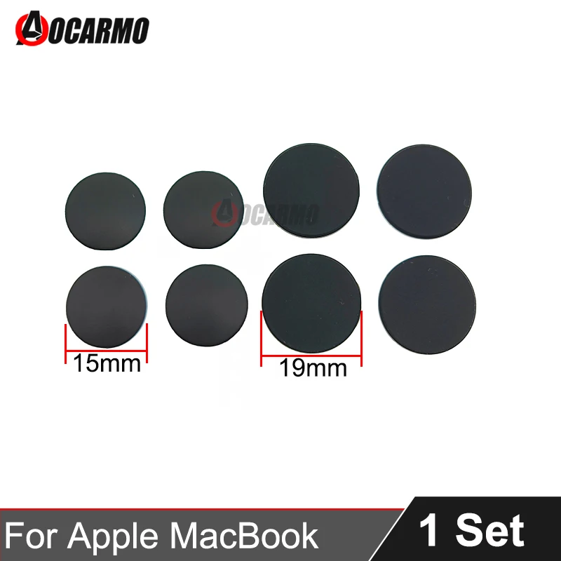 Aocarmo 4Pcs/Lot For Apple MacBook Air Pro A2442 A2485 A2681 A2779 Bottom Case Rubber Feet Foot Replacement Part