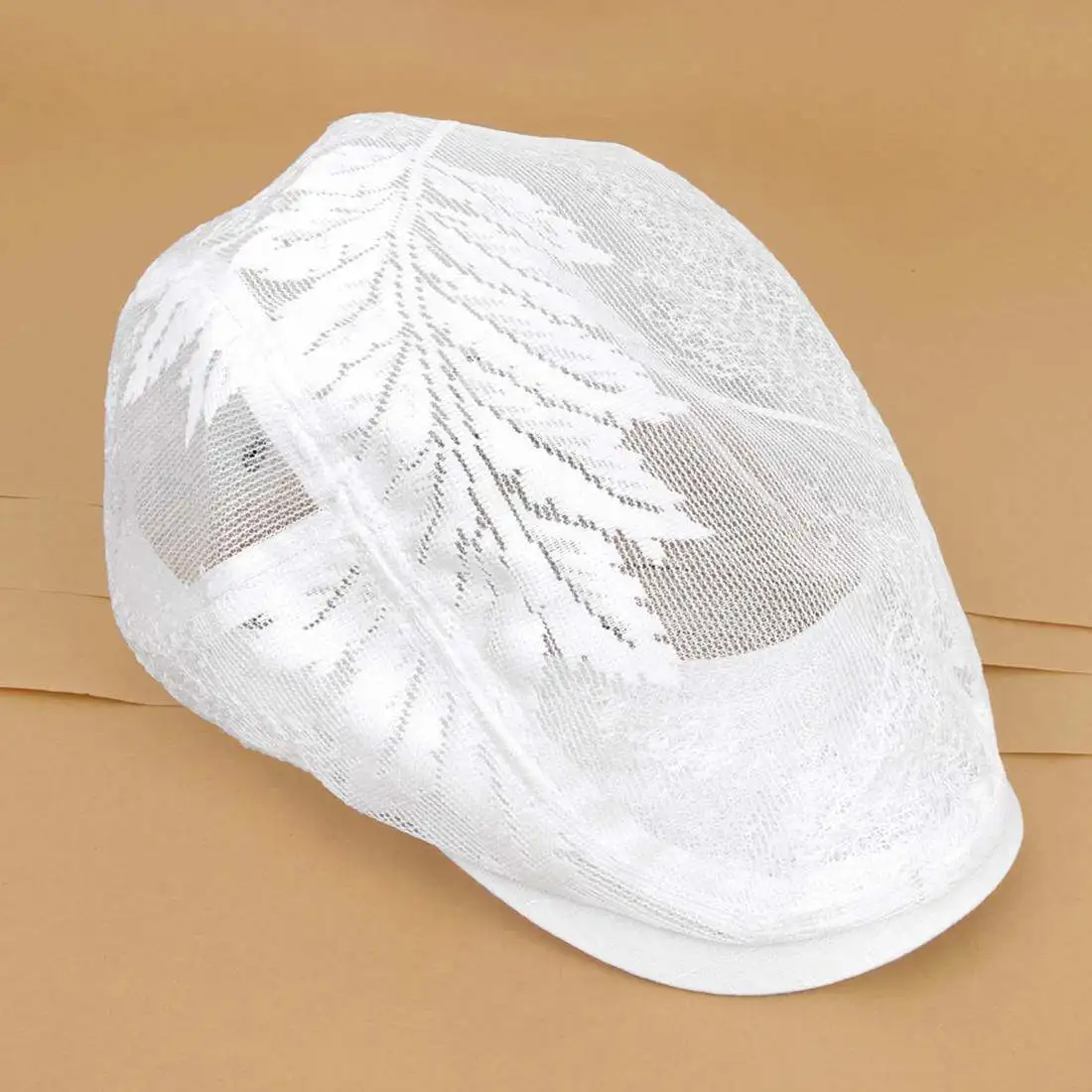 Summer Mesh Embroidered Sun-Proof Anti-DDoS Peaked Cap Ladies' National Style Retro Personality Trendy Fashion Advance Hat Women