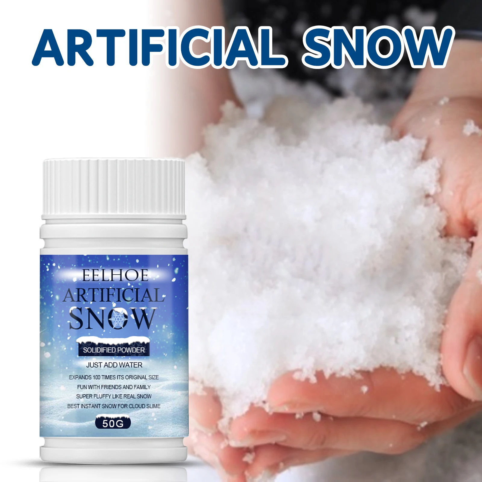 Nieve artificial - Apósito de ventana de paisaje nevado para atmósfera navideña de invierno, tiro en interiores Nieve falsa