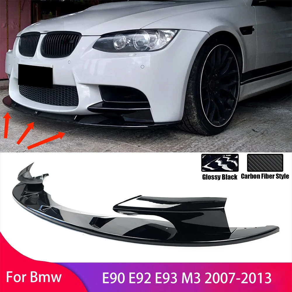 프론트 범퍼 립 스플리터 스포일러 디퓨저 가드 보호대, BMW E90 E92 E93 M3 2007-2013 프론트 립 서라운드 프론트 삽 키트