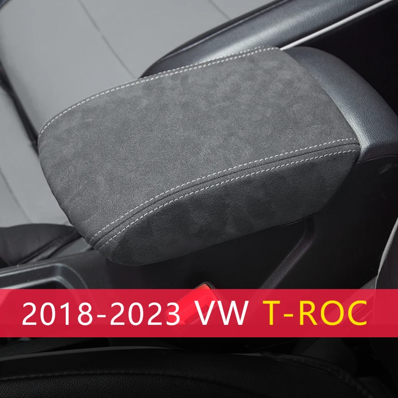 VW T-roc Troc 2019 2020 2021 2022 2023 팔걸이 상자 보호 커버, 쿠션 지지대 박스 팔걸이 매트, 폭스바겐 액세서리