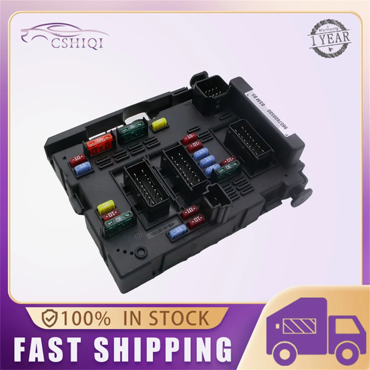 9657608580 BSM B5 Fuse Box Unit Assembly Under Bonnet For Peugeot 206 207 307 406 Citroen C2 C5 XSARA Picasso 6500Y1