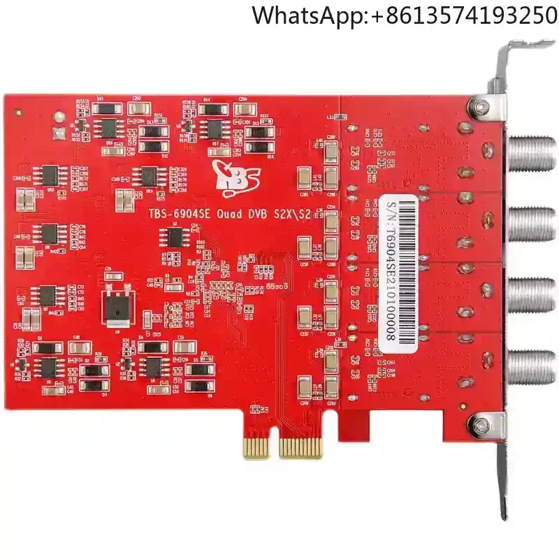 

Professional four-way satellite receiving card TBS6904SE PCIe interface, supports 4-frequency simultaneous input DVB-S/S2/S2X