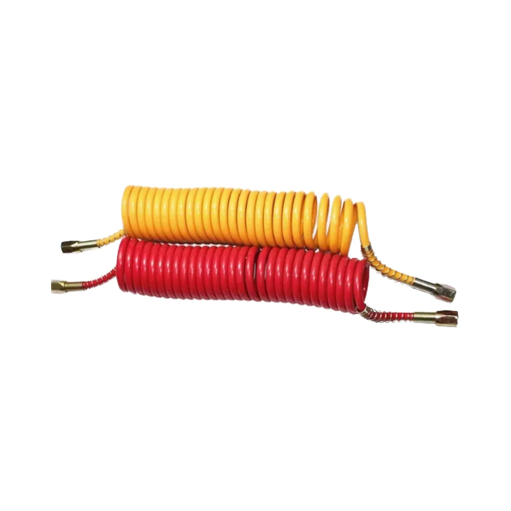 Factory Direct Flexible Red Green Black Yellow Spiral Truck Air Brake Coil Brake Hose for Trailer Truck