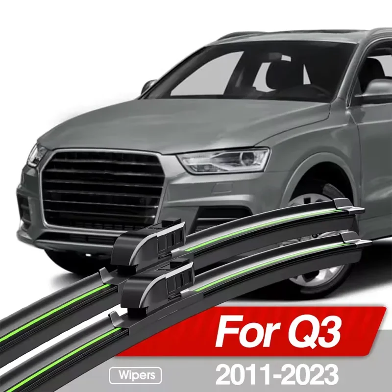 For Audi Q3 8U F3 2011-2023 Front Windshield Wiper Blades 2pcs Windscreen Window Accessories 2012 2014 2015 2016 2019 2020 2021